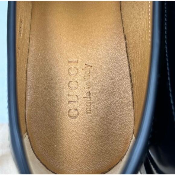 Men’s Gucci interlocking GG Leather loafers size 11 made in Italy